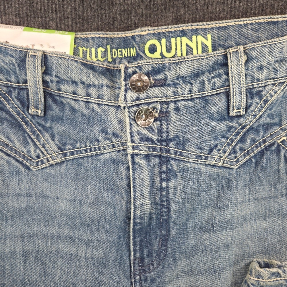Cruel Denim Quinn Womens High Rise Relaxed Tapered Western Jeans Blue 31/11R NWT